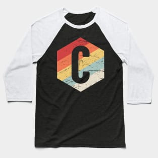 Retro C Programming Icon Baseball T-Shirt